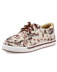Twisted X Youth Maroon&Ivory Western 5.5