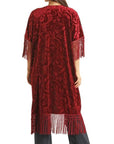Velvet Embossed Duster- BW27T02955