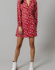 Georgina Dress- Red-