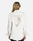 Torry American Soul Boyfriend Shirt- White-