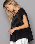 Amelia Top- FWT423- Black
