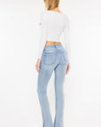 Midrise- Straight with Split Hem- KC7995M- Light-