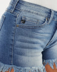 Mid-Rise Fray Hem- Med- KC9214QM