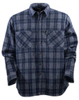 Clyde Flannel- Blue/Grey