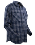 Clyde Flannel- Blue/Grey