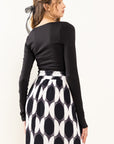 Square Neck Basic Long-Sleeve Bodysuit