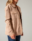Cloverleaf Shacket - Brown