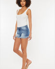 Mid-Rise Fray Hem- Med- KC9214QM