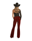 Corduroy Flare- Red- BW6PD02933