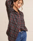 Encore Plaid Shirt- Grey