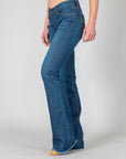 Lola Raw Hem- Midrise. Trouser Fit. Flare