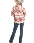 Aztec Shacket with Sherpa Lining- BW92C04319- Natural-