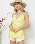Lace Bralette Top- 51335T- Off White-