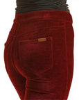 Corduroy Flare- Red- BW6PD02933