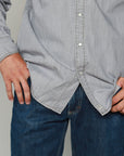 Grimes Dress Shirt- Grey Denim
