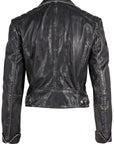 Reanon Leather Jacket- Vintage Black-