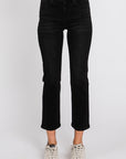 Petite Black Slim Straight Jean