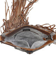 Flouncy- Tan Cowhide with Fringe and Concho Detail