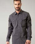 Blackout Shirt- Charcoal-