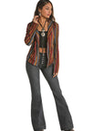 R&RD- LS Striped Lightweight Blazer