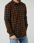 Garrison - Flannel - Brown-