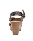 Flower Ridge - Handtooled Wedge-