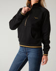 Malta Quarter Zip- Black-