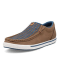 WCA0083- Slip On Kicks- Coconut Blue Checkered-