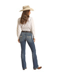 Cowhide Embroid Riding - RRWD4RR107