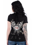 Short Sleeve- Black Acid- Route 66