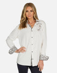 Torry American Soul Boyfriend Shirt- White-