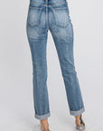 Super HighRise Distressed Mom Jean