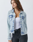 Vintage Washed Denim Jacket- RDJ1110- Acid Wash