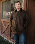 Harlow Quilted Barn Jacket- Brown