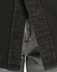Black Denim Snap Shirt- bmn2s03703