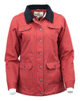 Ladies Canvas Gidley Jacket- Red