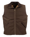 Canvas Sawbuck Vest- 29824- Brown