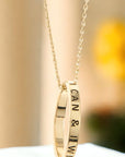 169254- Gold Quote Necklace
