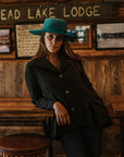 Blaire Wool Peacock- Charcoal