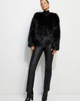 Unreal Dream Luxe Faux Fur Jacket - Black-