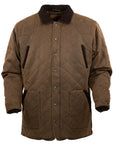 Harlow Quilted Barn Jacket- Brown