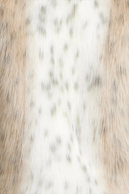Wild Dream Luxe Faux Fur Coat - Snow Leopard