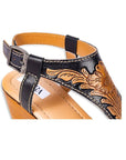 Talitha Handtooled Wedge -