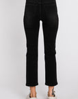 Petite Black Slim Straight Jean