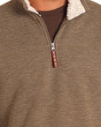 Quarter Zip with Berber- Natural- DM91C04083