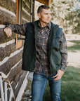 Greyson Flannel Shirt- Olive