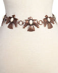 Thunderbird Concho Belt- Copper-