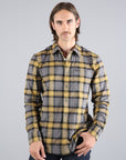 Twin Peaks Flannel- Gold/Grey-
