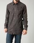Grimes Dress Shirt- Black Denim