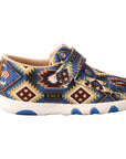 Infant Driving Moc- Multicolor Blue Aztec ICA0019